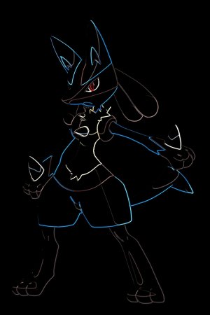 Neon Lucario iPhone Wallpaper by Rubez2525 on dev.jpeg