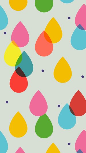 Cartoon-Colorful-Rain-Drops-iphone-6-wallpaper-ilikewallpaper_com.jpg